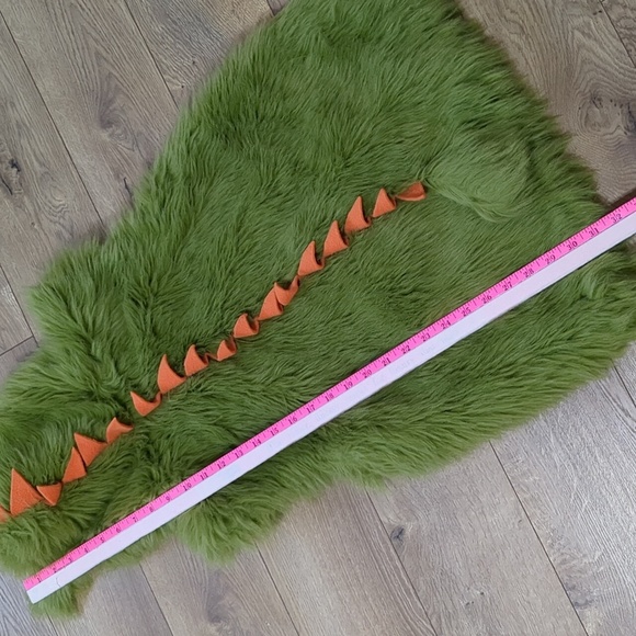 GYMBOREE Cute Fluffy Green Monster Costume Dress Up Halloween size 6-7 years - Picture 4 of 7